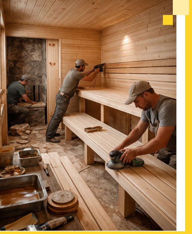 Профессиональная отделка бань в Бирске под ключ, с гарантией