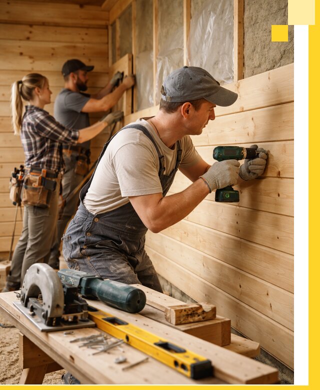 Обшивка бань под ключ в Бирске: отделка стен и потолков