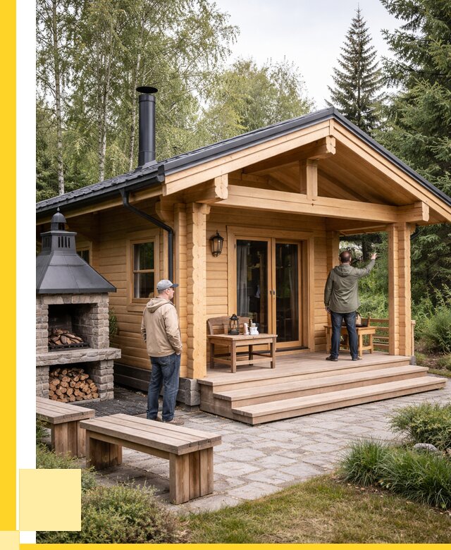 Деревянные бани под ключ в Бирске от 467730 р. | ЭриданБрк