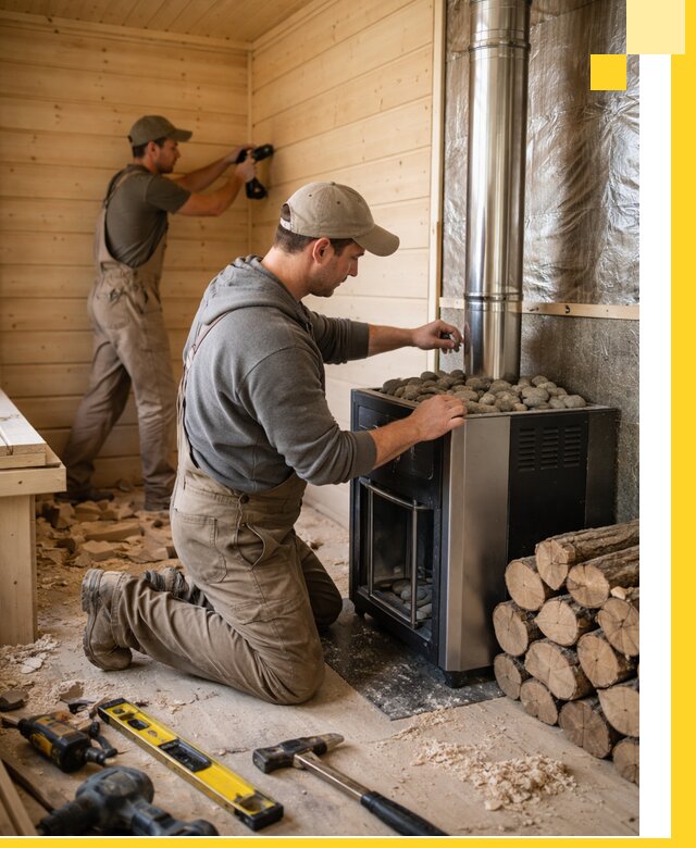 Строительство деревянных бань под ключ в Бирске проекты и монтаж