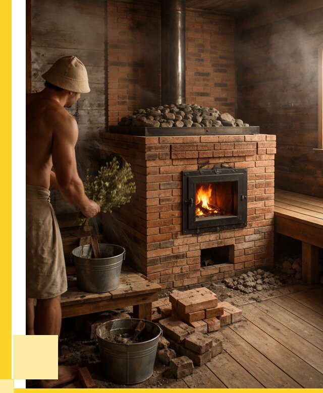 Кирпичные банные печи в Бирске от 93546 р. | ЭриданБрк