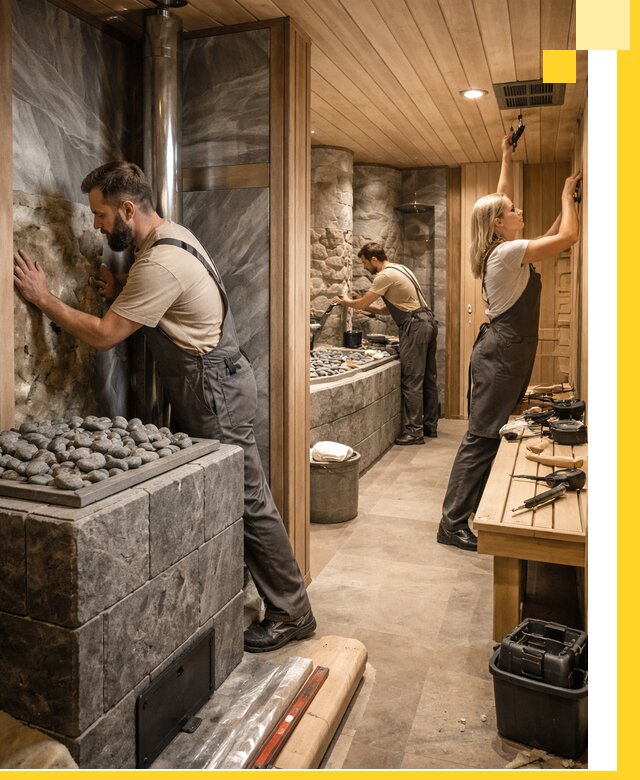 Строительство бань и SPA процедур в Бирске под ключ и отделкой