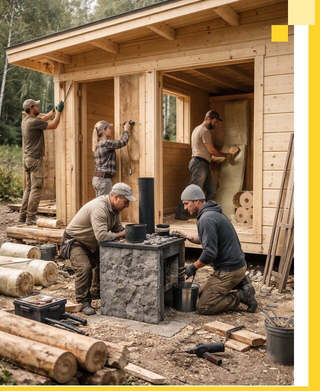 Купить баню под ключ в Бирске строительство монтаж отделка