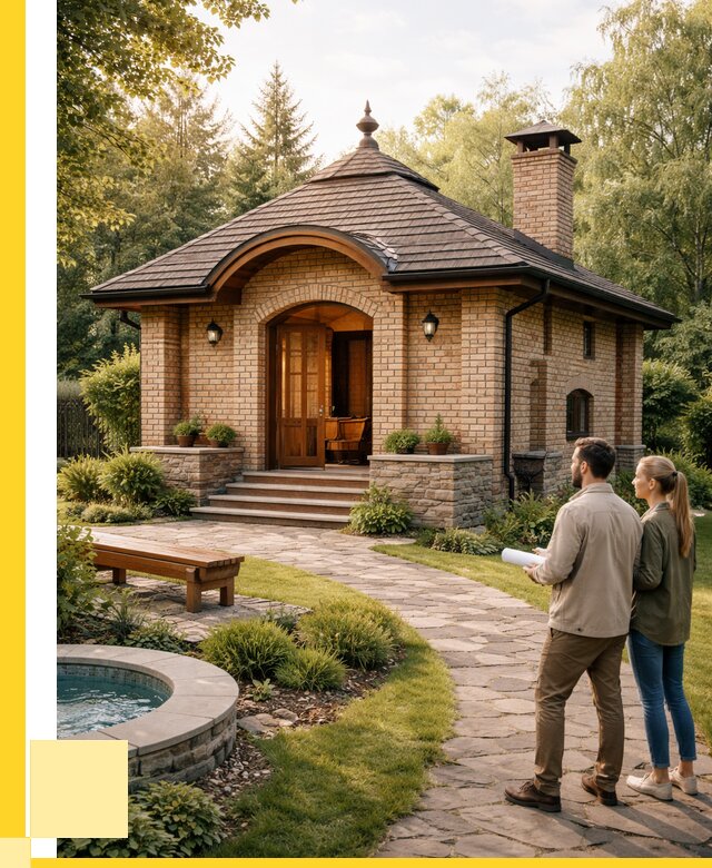 Проект кирпичной бани в Бирске от 31182 р. | ЭриданБрк