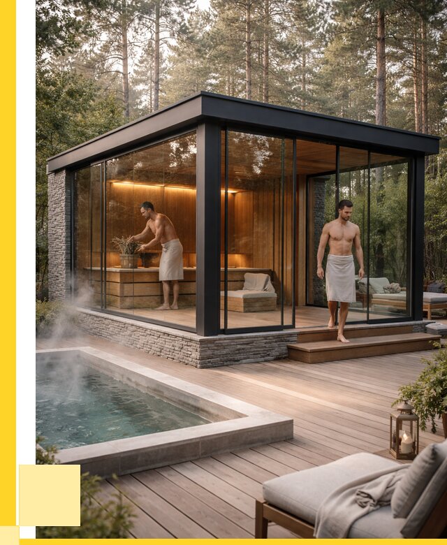 Стеклянные бани и двери в Бирске от 467730 р. | ЭриданБрк