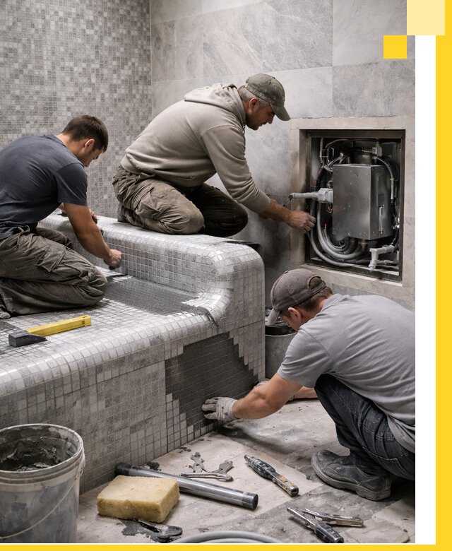 Проекты хамамов под ключ в Бирске и дизайн и строительство