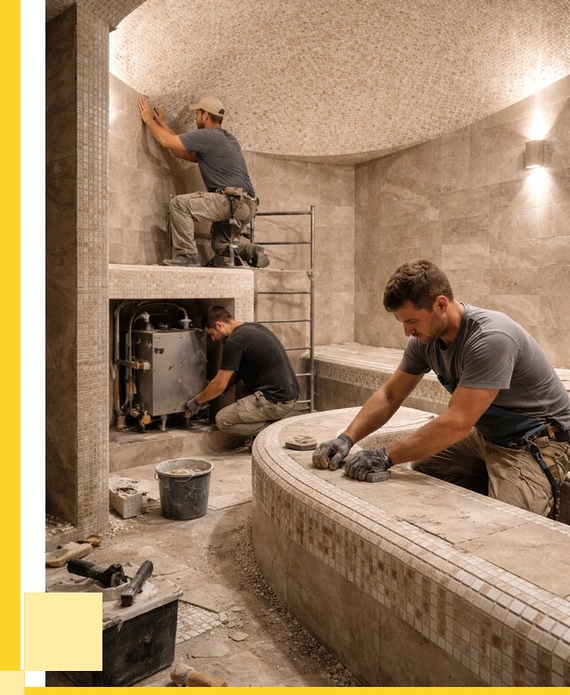 Монтаж хамамов под ключ в Бирске от 259850 р. ЭриданБрк