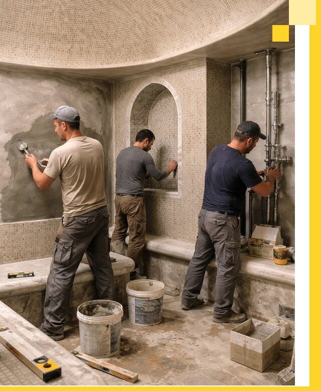 Профессиональный монтаж хамамов под ключ в Бирске с гарантией