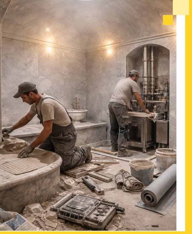 Строительство турецких бань хаммам под ключ в Бирске