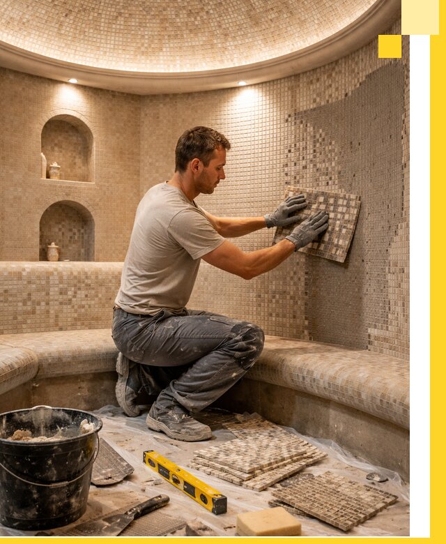 Устройство и монтаж домашнего хамама под ключ в Бирске