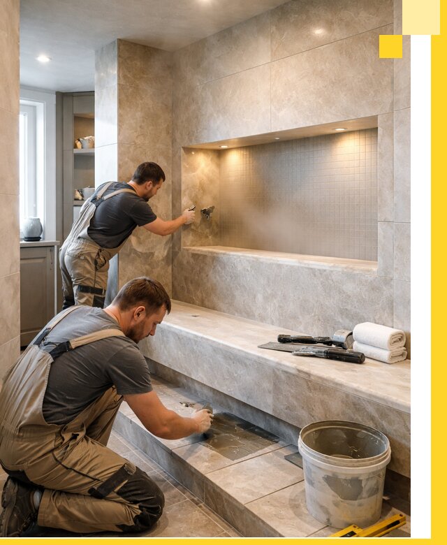 Профессиональное строительство хамама в квартире в Бирске