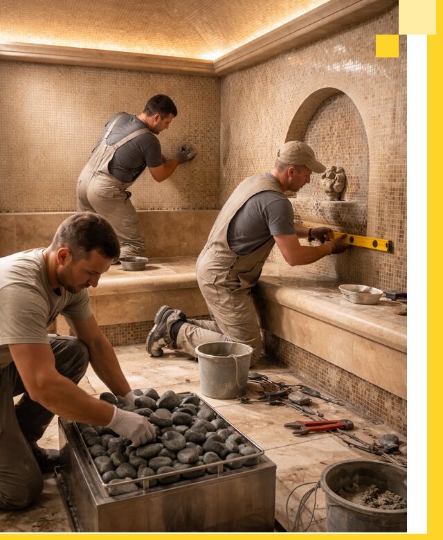 Проектирование и строительство хамама и сауны в Бирске