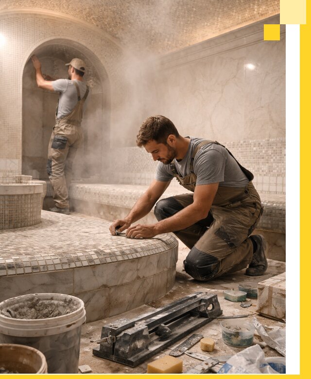 Профессиональный дизайн хамама и SPA под ключ в Бирске