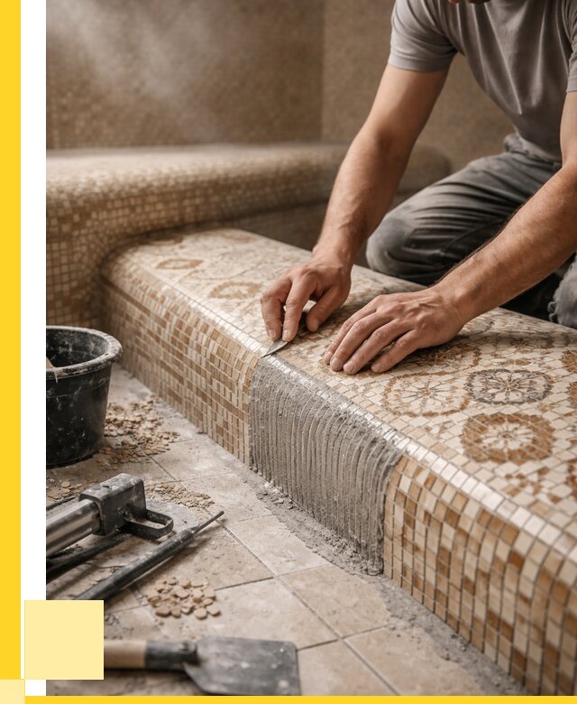 Плитка для хамама под ключ в Бирске от 3638 р. | ЭриданБрк