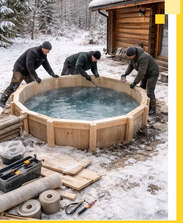 Изготовление и установка ледяных купелей под ключ в Бирске