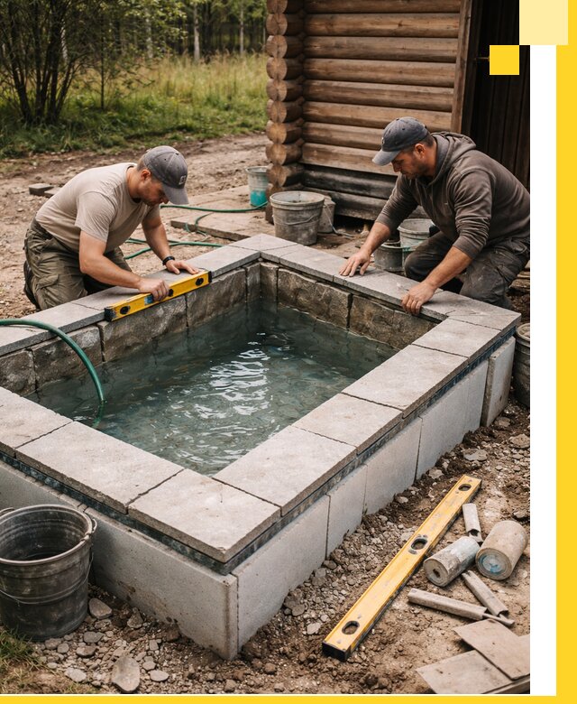 Изготовление и установка холодных купелей под ключ в Бирске