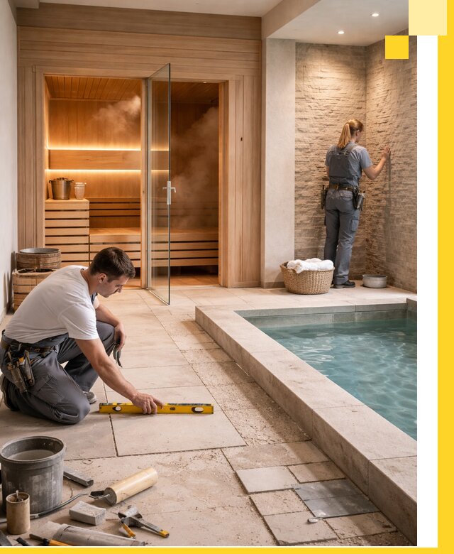 Комплексный дизайн и отделка интерьеров SPA под ключ в Бирске